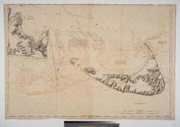 [Chart of Nantucket Island and the eastern half of Martha's Vineyard]