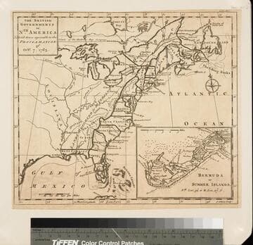 The British Governments in Nth. America Laid down agreeable to the Proclamation of Octr. 7, 1763