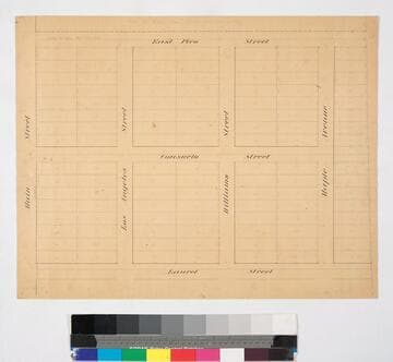 Map of the Josefa Subdivision of the Celis Vineyard Tract
