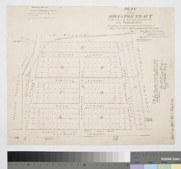 Plan of the Johnston Tract
