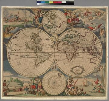 Nova totius terrarum orbis tabula / ex officina Justi Danckerts Amstelodami