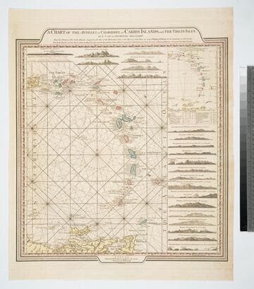 A Chart of the Antilles, or Charibbee, or, Caribs Islands, with the Virgin Isles