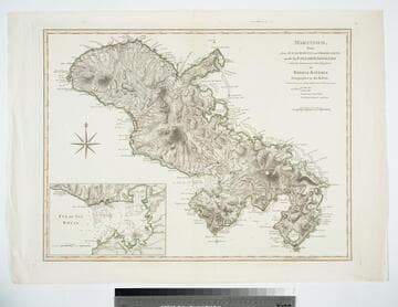 Martinico, Done from Actual Surveys and Observations, made by English Engineers whilst the Island was in their Possession, by Thomas Jefferys Geographer to the King
