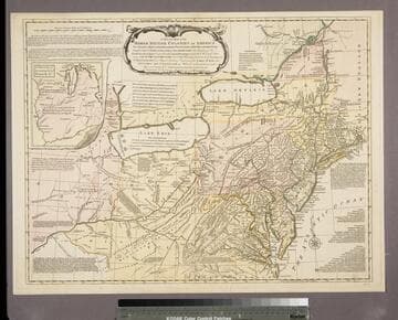 A general map of the middle British Colonies, in America : viz Virginia, Maryland, Delaware, Pensilvania, New-Jersey, New York, Connecticut & Rhode Island ; of Aquanishuonigy, the country of the Confederate Indians comprehending Aquanishuonigy proper, their places of residence, Ohio & Thuchsochruntie their deer-hunting countries, Couchsachrage and Skaniadarade, their beaver-hunting countries ; of the Lakes Erie, Ontario and Champlain ; wherein is also shewn the antient & present seats of the Indian Nations ; carefully copied from the original publish'd at Philadelphia / by Mr. Lewis Evans