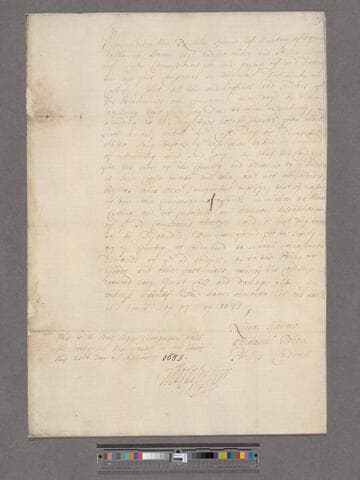 Spencer, Nicholas & others. [Certificate of Lord Culpeper's paying ye Soldiers in Virginia]