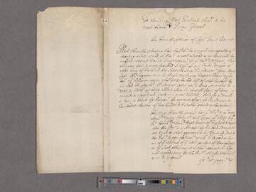 
Barrett, James. Petition to the King's Most Excellent Majesty [Charles II] and his ... Privy Council