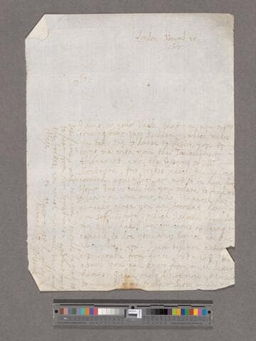 Wolseley, Robert. Letter to William Blathwayt