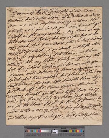 Botham, John. Letter to Elizabeth (Robinson) Montagu