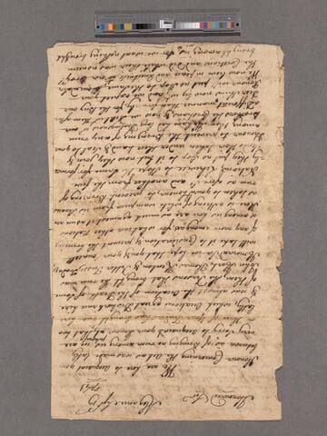 Chiefs of the Shawnee and Mingo Indians letter, Aleganie, to Governor George Thomas