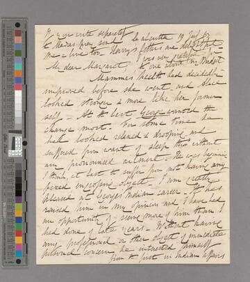 Sir Charles Edward Trevelyan. Letter to Margaret Jean (Trevelyan) Holland, after Viscountess Knutsford