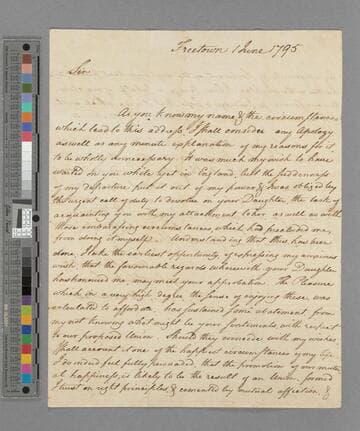 Zachary Macaulay. Letter to Thomas Mills
