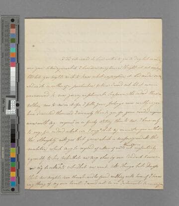 Selina (Mills) Macaulay. Letter to Zachary Macaulay