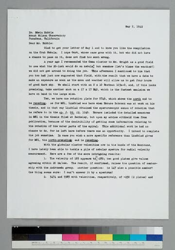 Astronomer Nicholas Mayall