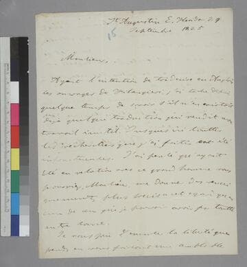 Achille Murot, St Augustine, Florida, letter to Thomas Jefferson