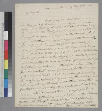 John Patten Emmet, University, letter to Thomas Jefferson, Monticello