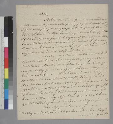 Francis Tornquist, New York, letter to Thomas Jefferson, Monticello