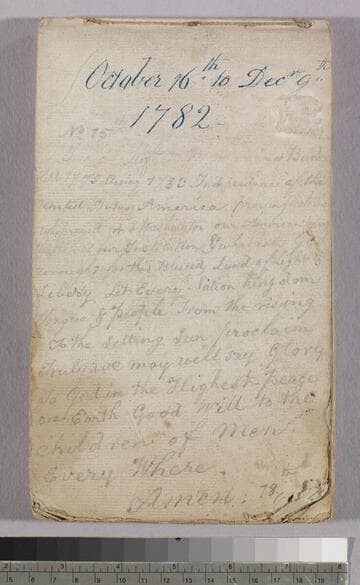 Orderly book of the 8th Massachusetts Regiment, 1782, Oct. 15 - Dec. 9, New Windsor