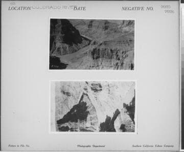 Colorado River - Overview of Colorado River from rim of canyon