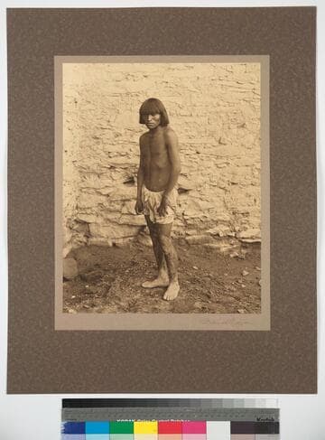 The Winner of the Race. Hopi Runner at the Snake Dance Race, 1899, Walpi, Arizona