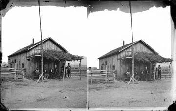 Major G. W. Ingalls' office at Union Agency, Okmulgee, Indian Territory, 1874 and '75