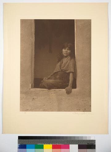 Hopi Indians, Arizona. Young Hopi matron