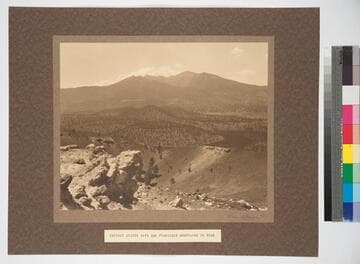 Great Crater in Sunset Mountain, San Francisco Peaks in distance