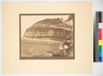 Pictographs in Painted Desert near Holbrook