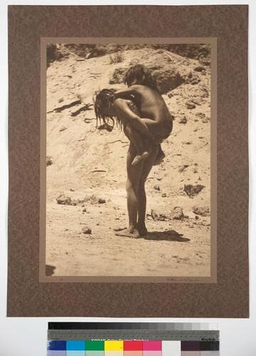 Cocopah Indian children. Delta of the Colorado River, Lower California, Mexico