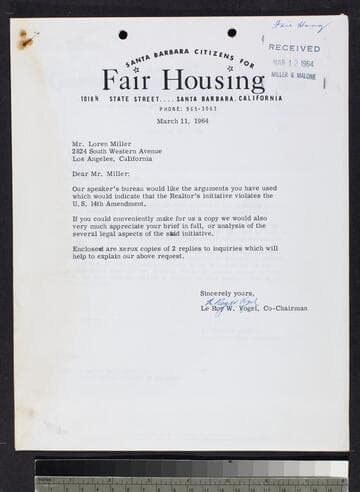 Letter by Vogel, letters by Pontius and Conser