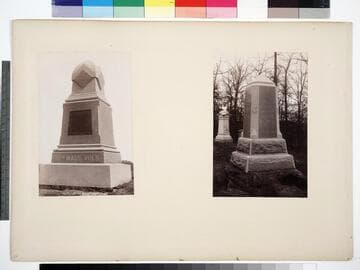 Monuments honoring the 16th and 18th Massachusetts Volunteers