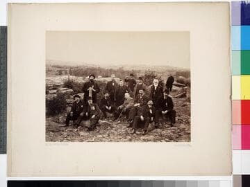 Group on Culp's Hill at Gettysburg