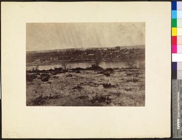 Fredericksburg below RR Bridge, 1863