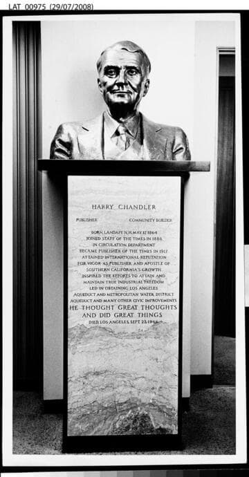 Bust of Harry Chandler