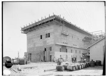Long Beach Steam Station, Plant #1 - Rear of Transformer House