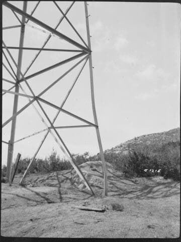 Miscellaneous Transmission - Bent leg of a tower