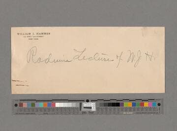 Various typed reviews, clippings and reports concerning Hammer's lectures on radium