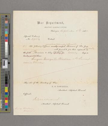 U. S. War Department, Adjutant General's Office. General Orders No. 294 Extract