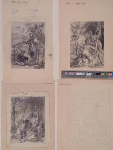 Illustration to "Robinson Crusoe"