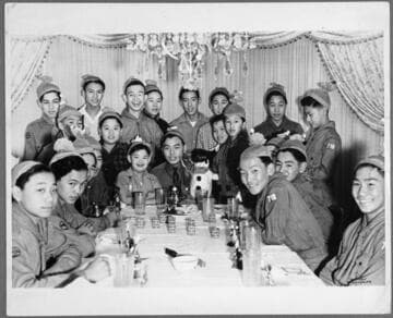 Nowland C. Hong and Andrew Chin with boy scouts