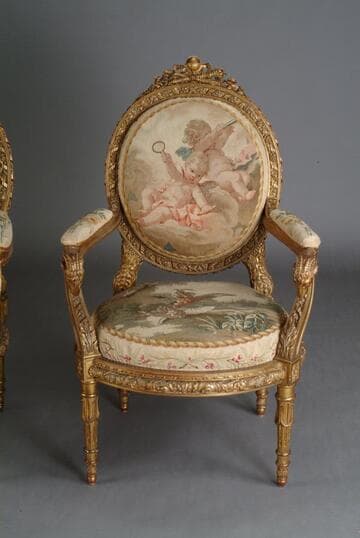 Tapestry-Covered Chair
