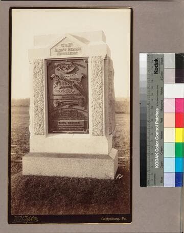 Monument honoring the Pennsylvania Independent Artillery, Batteries C and F