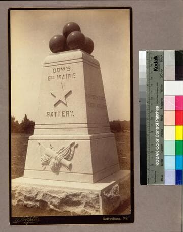 Monument honoring the 6th Maine Artillery, Battery F