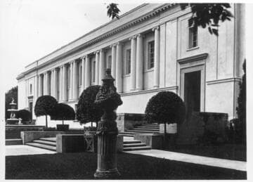 Library building showing windows on south façade, 1921