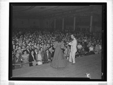 Spade Cooley on stage at Santa Monica Ballroom