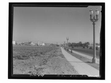 Panoramic view of early Westwood Village