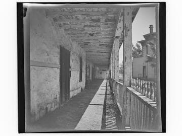 Corridor of the Lugo adobe, Los Angeles