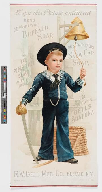 To get this picture unlettered send 25 wrappers of Buffalo Soap…