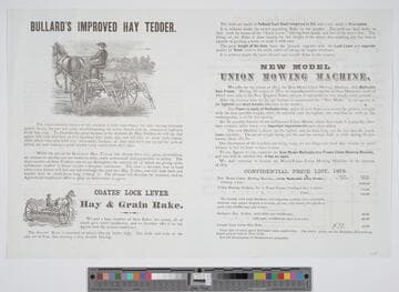 Bullard's improved hay tedder