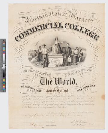 Worthington & Warner's commercial college