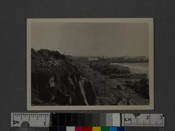 Blue Streak Coaster on Santa Monica Pier, California